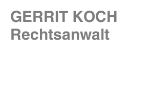 GERRIT KOCH Rechtsanwalt